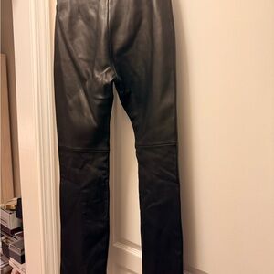 Hugo Buscati Black Leather Pants